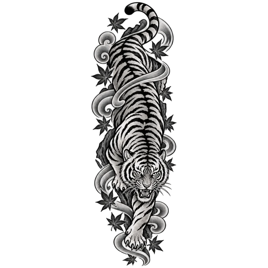 Calf tattoos for men tattoo design generated with AI Tattoo Lab