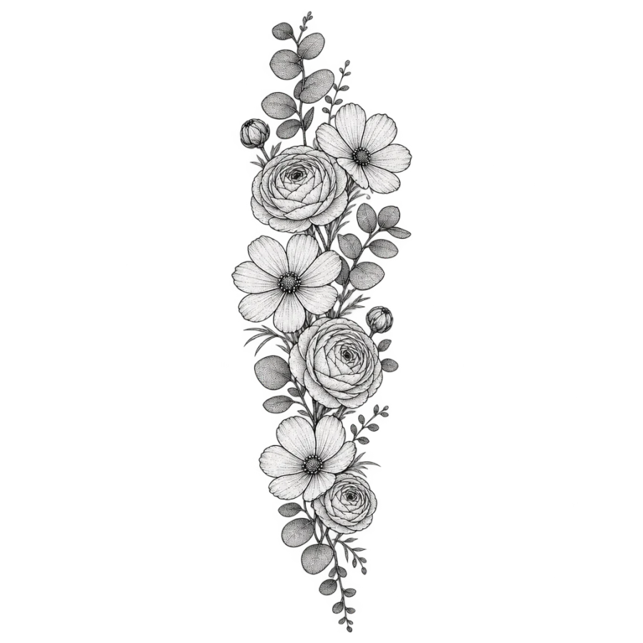Forearm tattoos for women tattoo design generated with AI Tattoo Lab