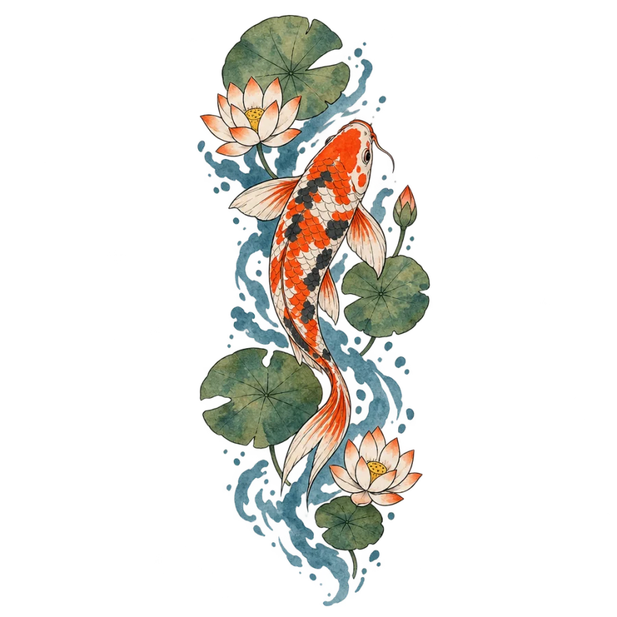 Thigh tattoos for men tattoo design generated with AI Tattoo Lab