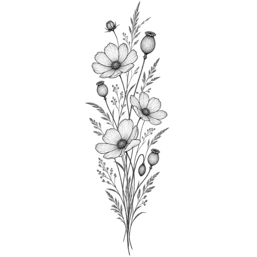 Thigh tattoos for women tattoo design generated with AI Tattoo Lab