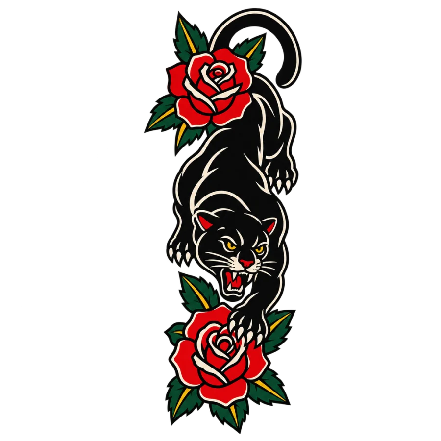 Thigh tattoos for women tattoo design generated with AI Tattoo Lab