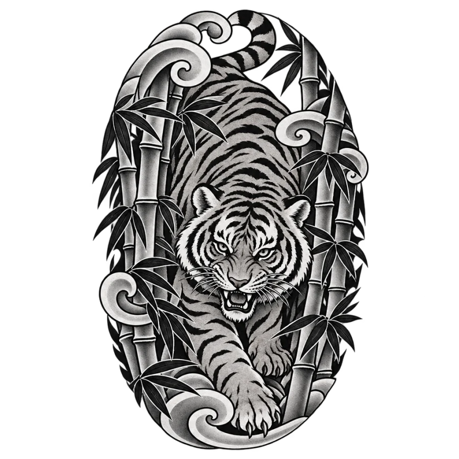 Upper arm tattoos for men tattoo design generated with AI Tattoo Lab