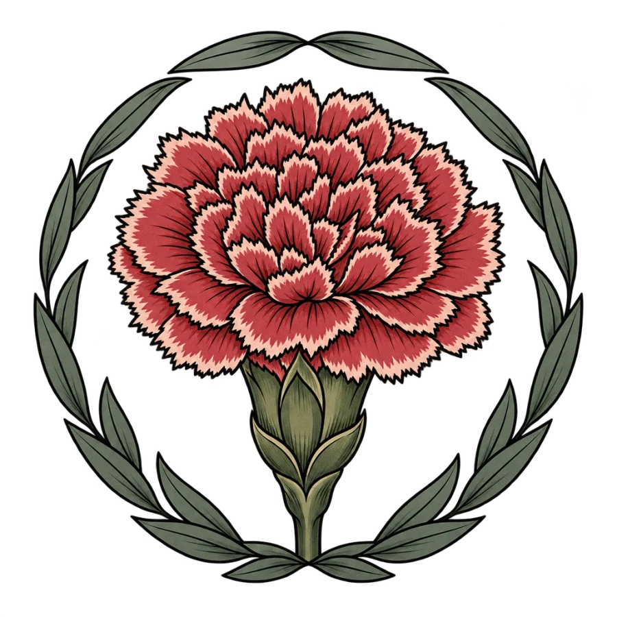 January birth flower tattoo design generated with AI Tattoo Lab