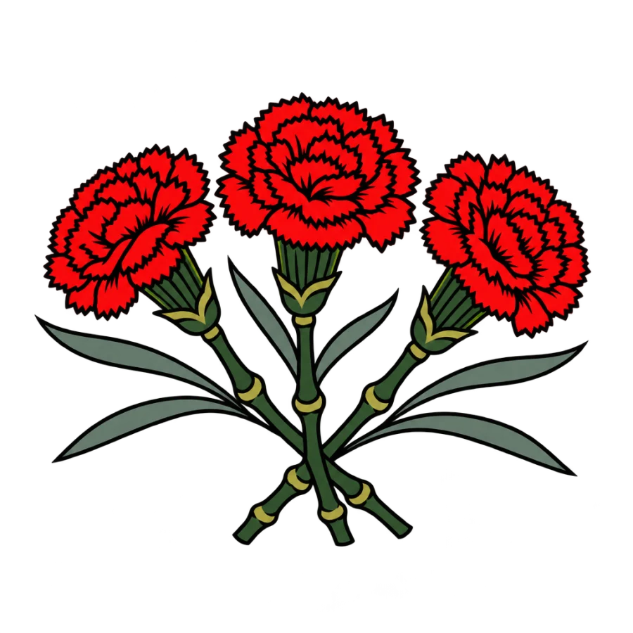 January birth flower tattoo design generated with AI Tattoo Lab
