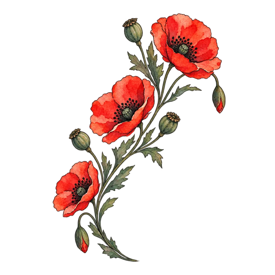 Hip tattoo design generated with AI Tattoo Lab