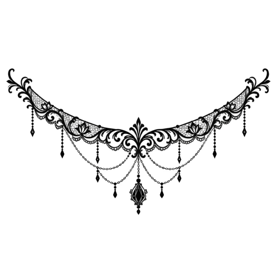 Hip tattoo design generated with AI Tattoo Lab