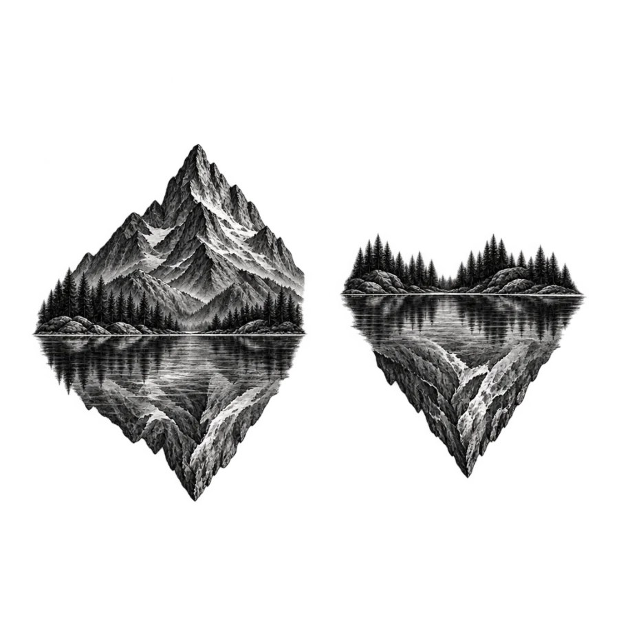 Best friend tattoos tattoo design generated with AI Tattoo Lab