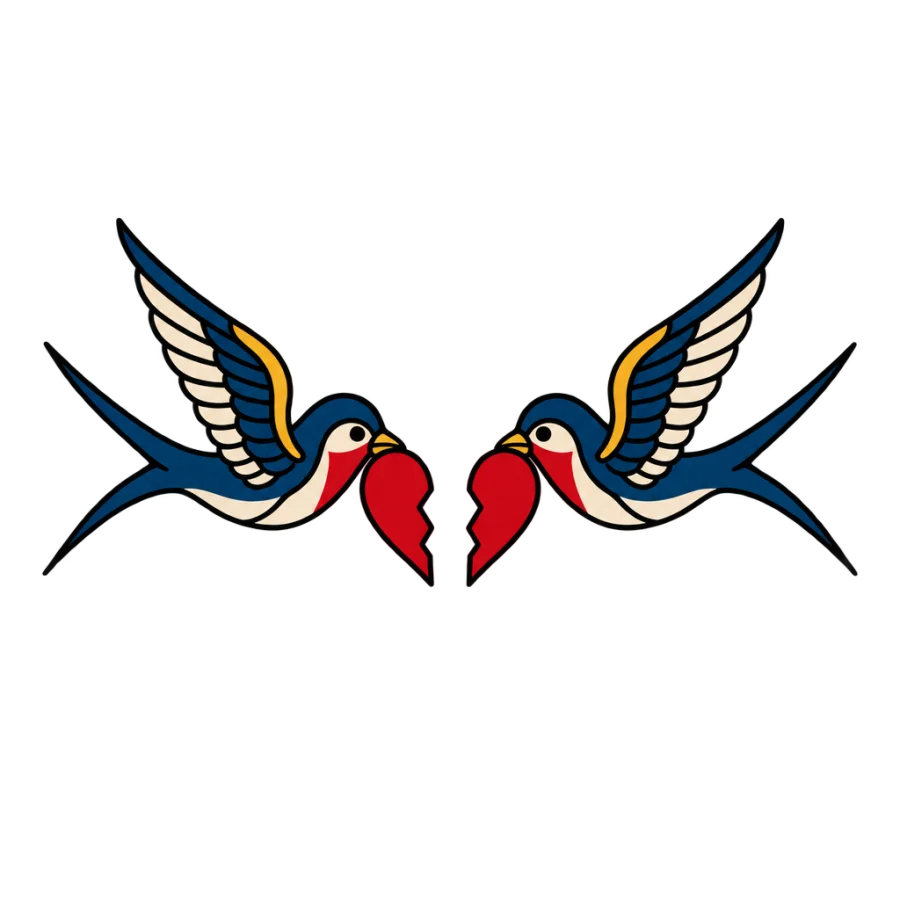 Couple tattoos tattoo design generated with AI Tattoo Lab