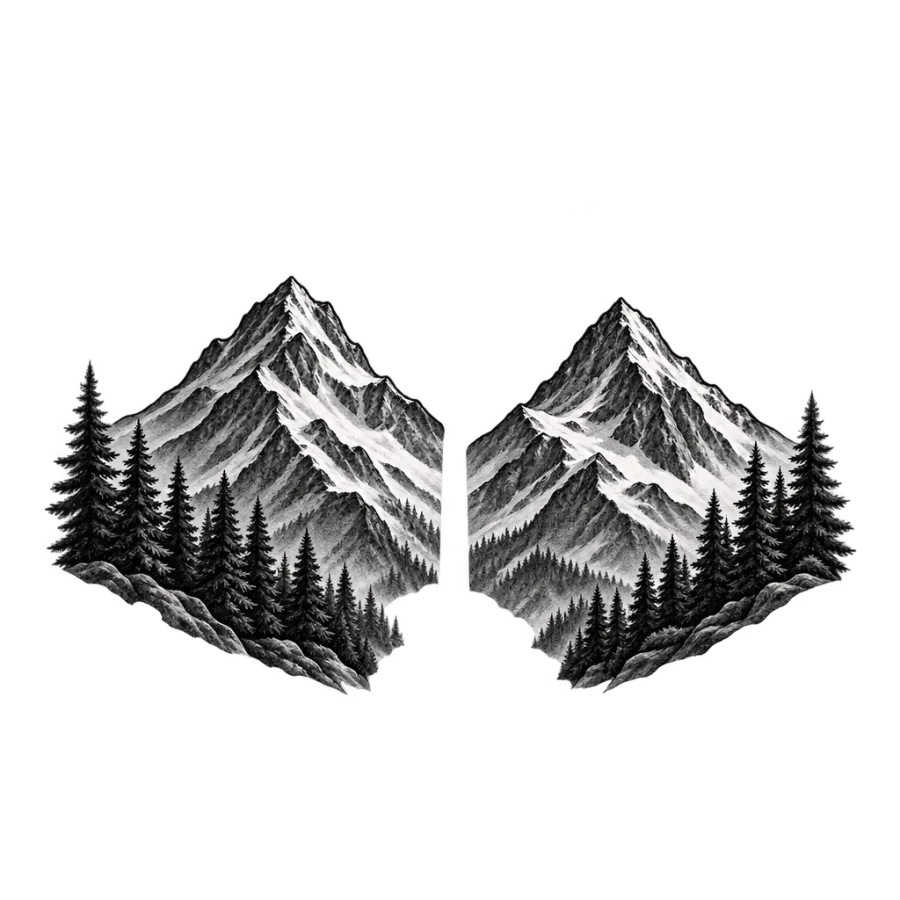 Couple tattoos tattoo design generated with AI Tattoo Lab