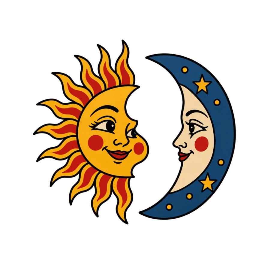 Matching tattoos tattoo design generated with AI Tattoo Lab