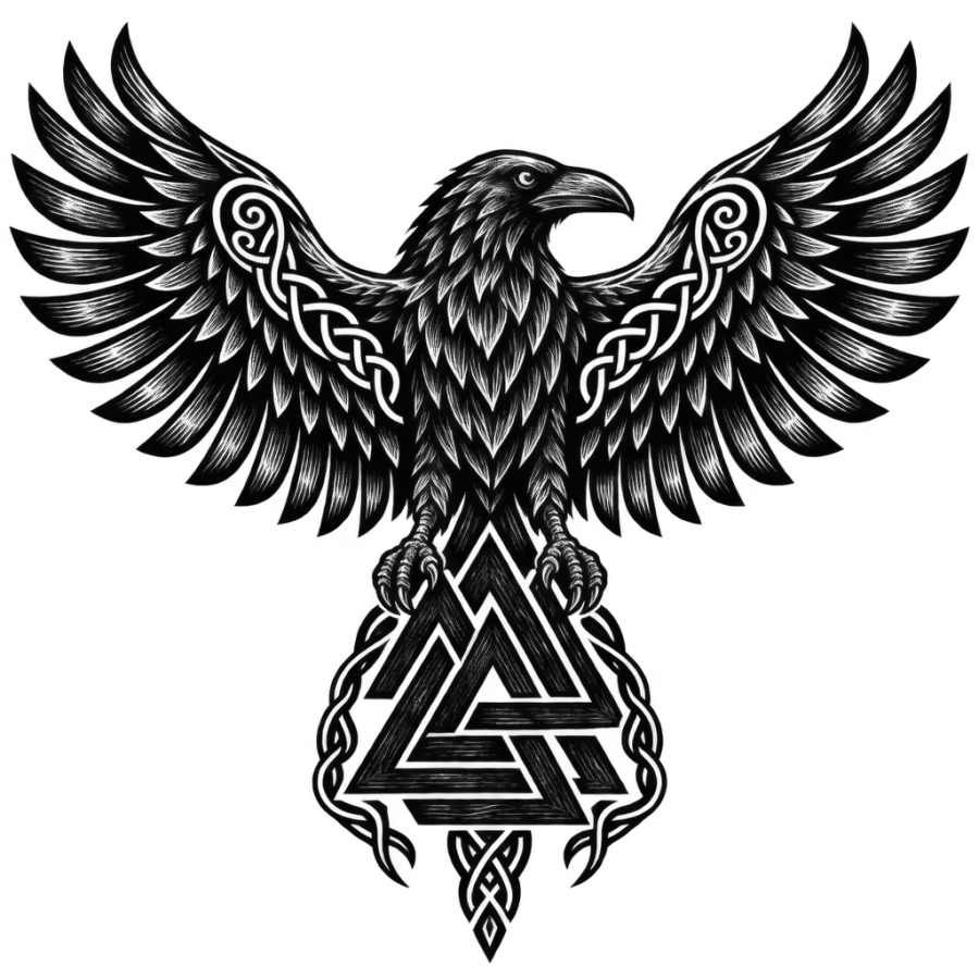 Viking tattoo design generated with AI Tattoo Lab
