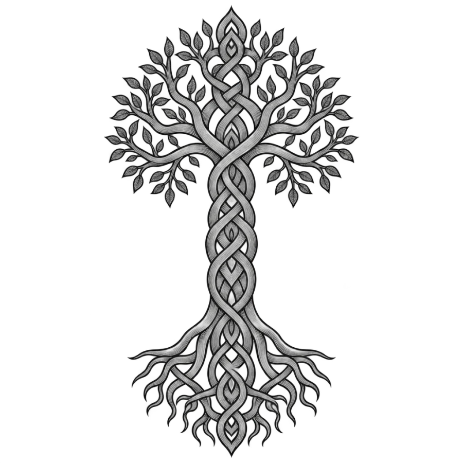 Viking tattoo design generated with AI Tattoo Lab