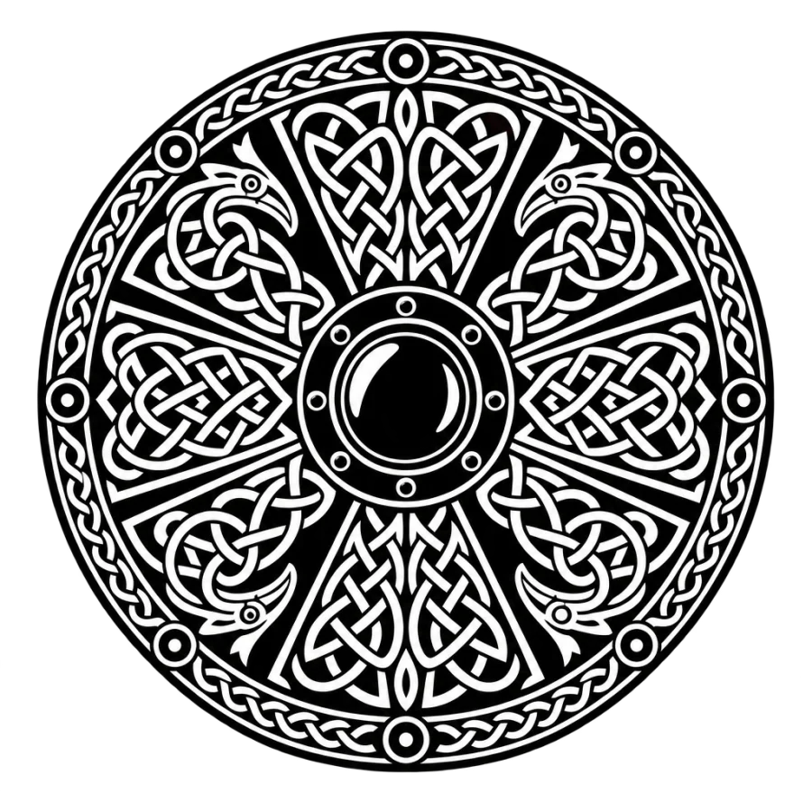 Viking tattoo design generated with AI Tattoo Lab