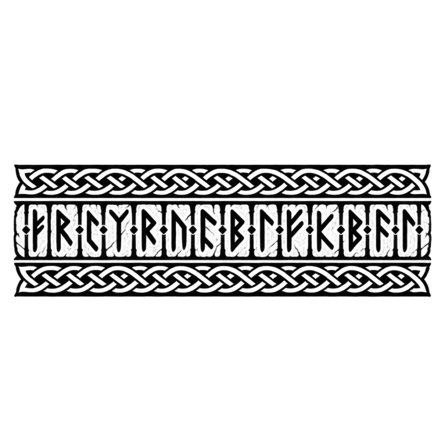 Viking tattoo design generated with AI Tattoo Lab