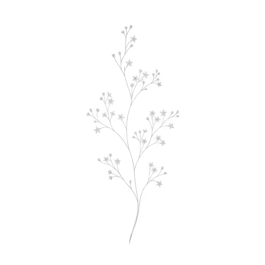 White ink tattoo design generated with AI Tattoo Lab