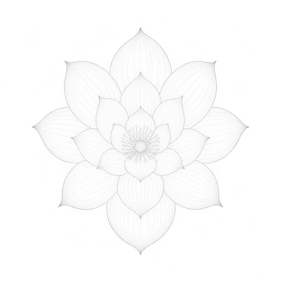 White ink tattoo design generated with AI Tattoo Lab