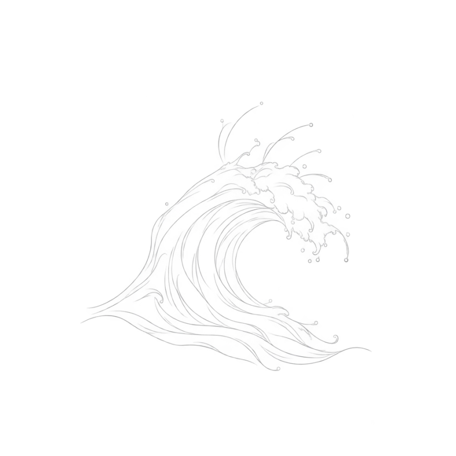White ink tattoo design generated with AI Tattoo Lab