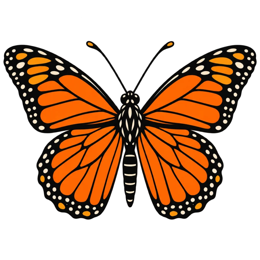 Butterfly tattoo design generated with AI Tattoo Lab