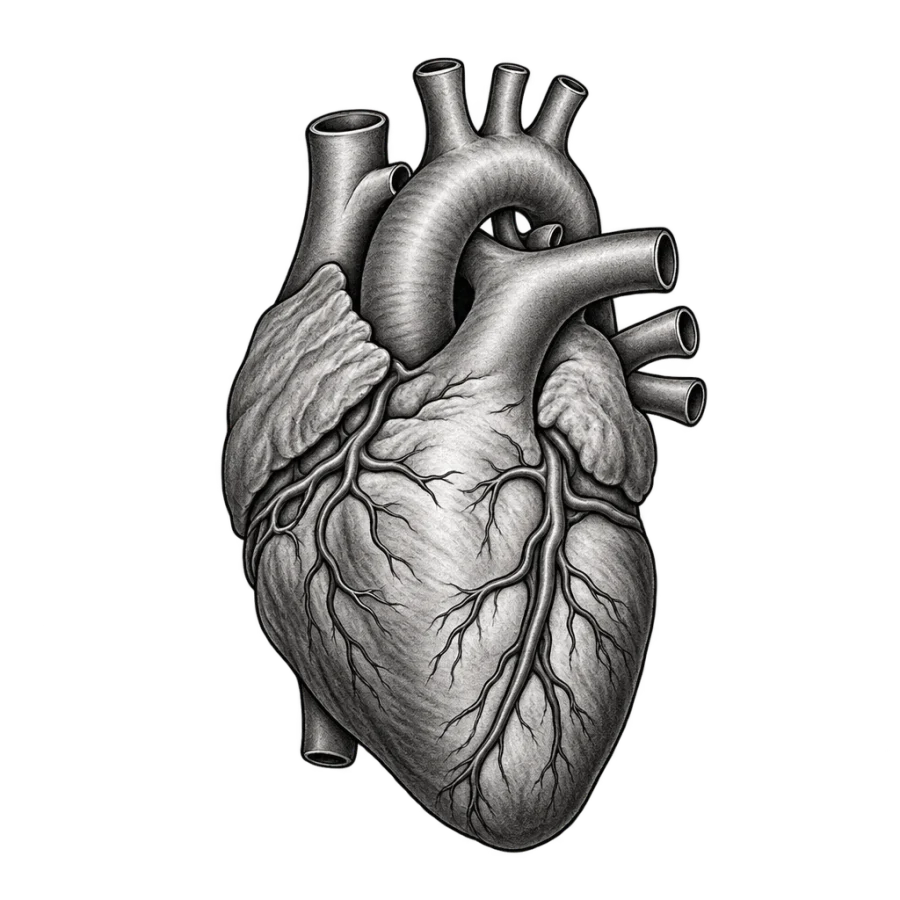 Heart tattoo design generated with AI Tattoo Lab