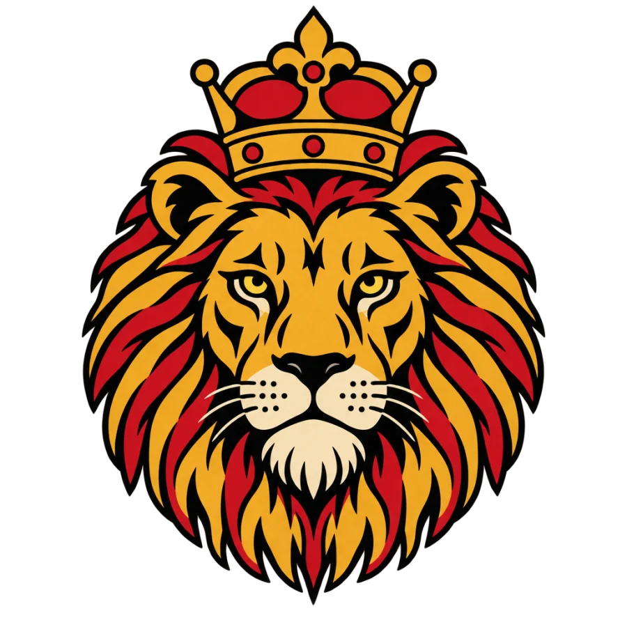Lion tattoo design generated with AI Tattoo Lab