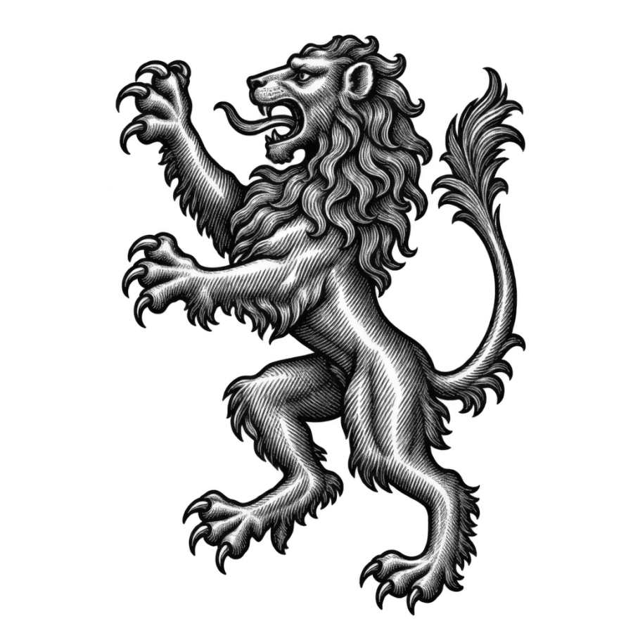 Lion tattoo design generated with AI Tattoo Lab