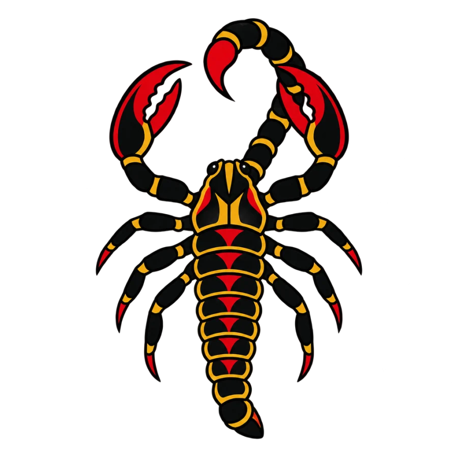 Scorpion tattoo design generated with AI Tattoo Lab