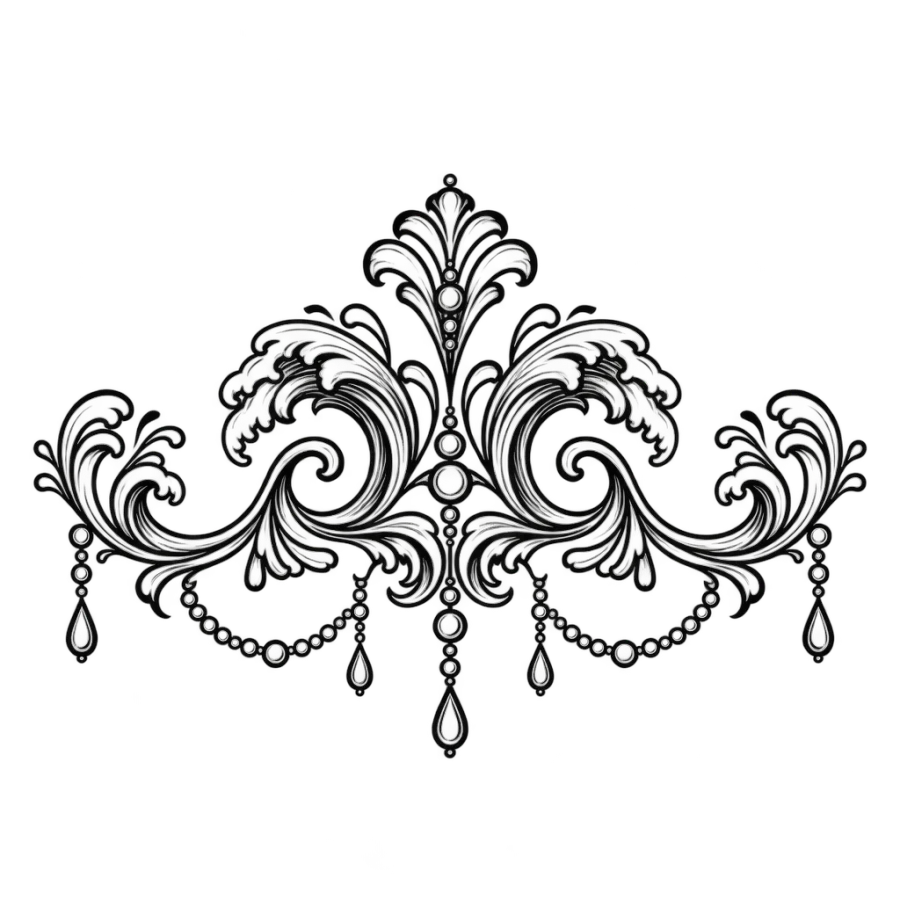 Wave tattoo design generated with AI Tattoo Lab