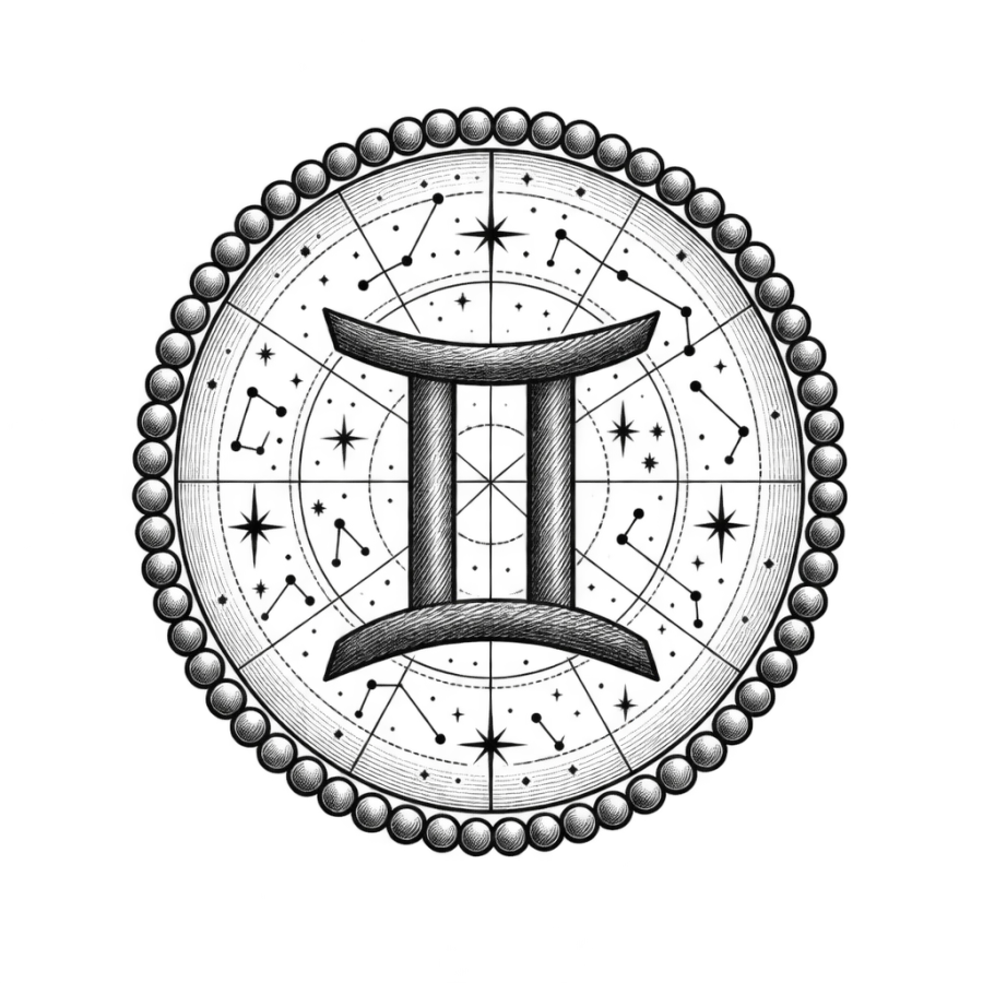 Gemini tattoo design generated with AI Tattoo Lab