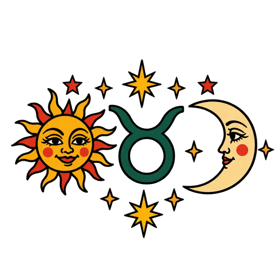Taurus tattoo design generated with AI Tattoo Lab