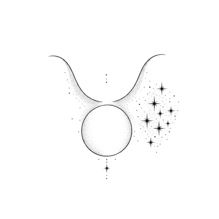 Taurus tattoo design generated with AI Tattoo Lab