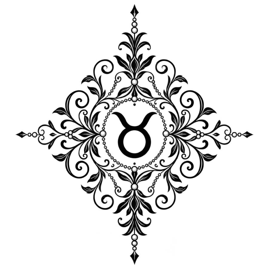 Taurus tattoo design generated with AI Tattoo Lab