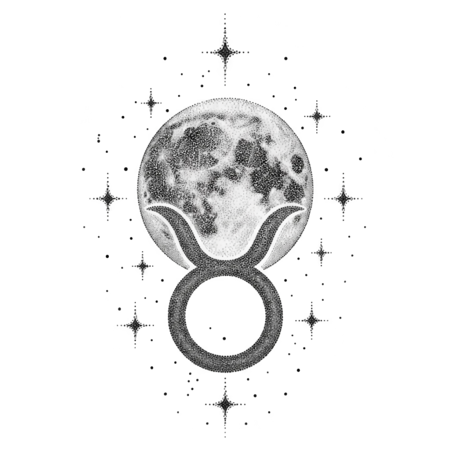 Taurus tattoo design generated with AI Tattoo Lab