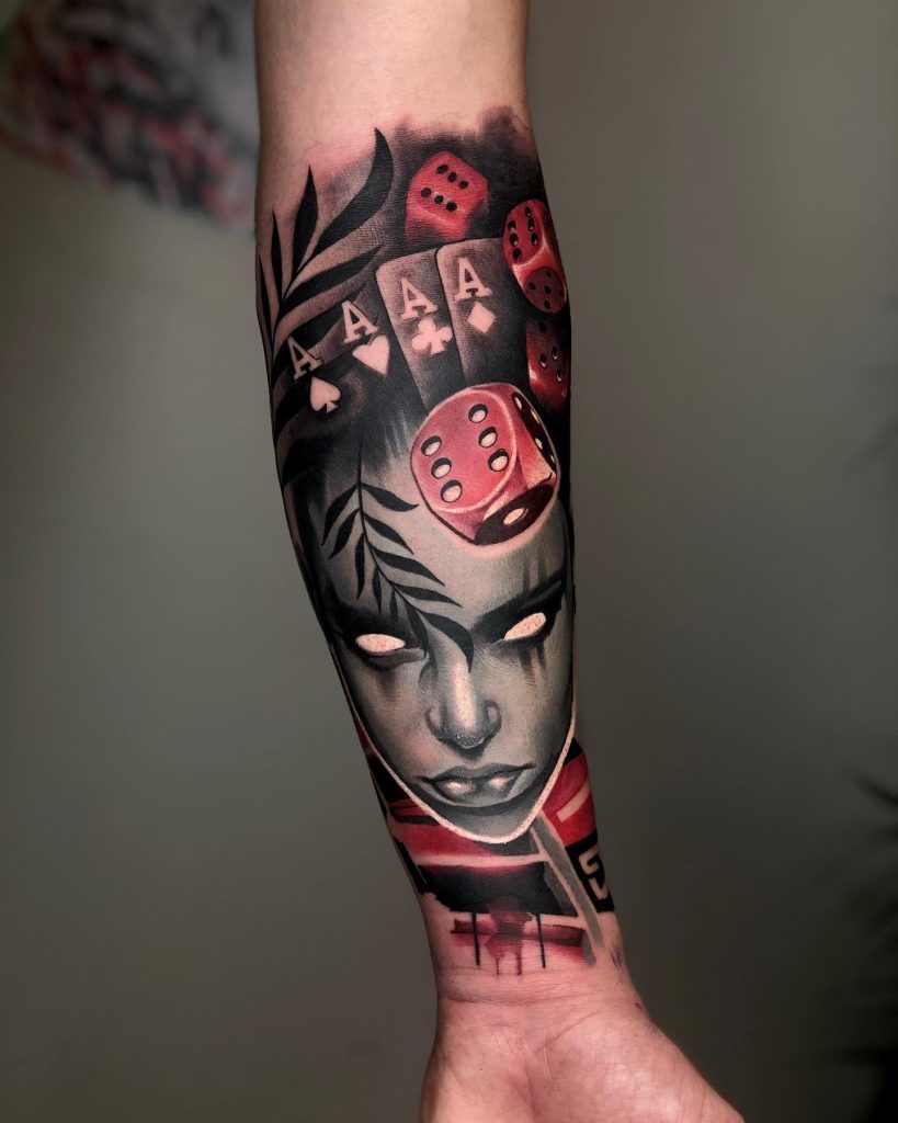 30+ Dice Tattoos: Best Drawings and Meaning of Dice - AI Tattoo Lab