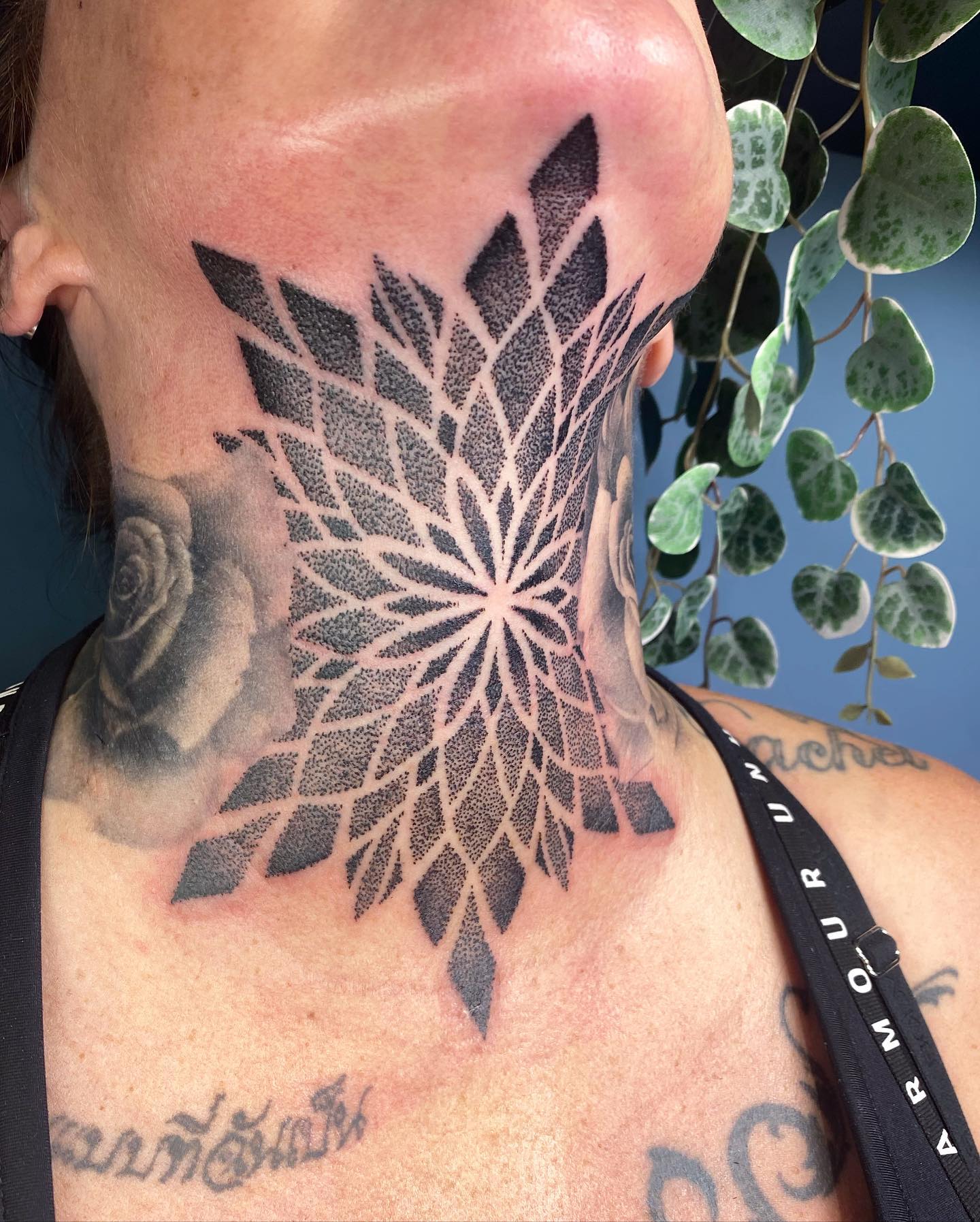 Dotwork tattoos can be agonising during the process of ink, but eventually you'll have a nice looking mandala tattoo as can be seen above. Just find a talented artist because not everyone can create something like this.