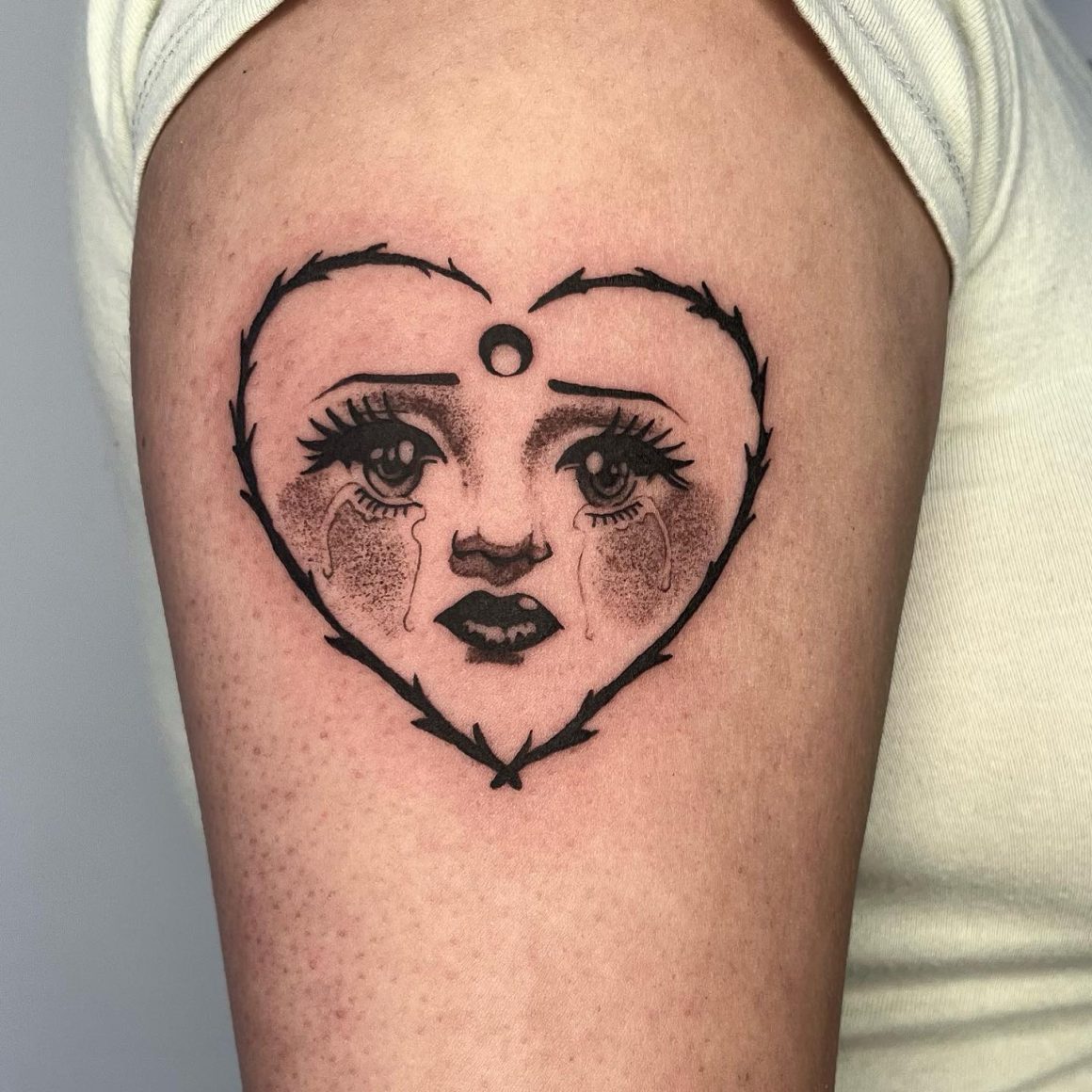 30+ Crying Heart Tattoos: Etching Emotions into Art - AI Tattoo Lab