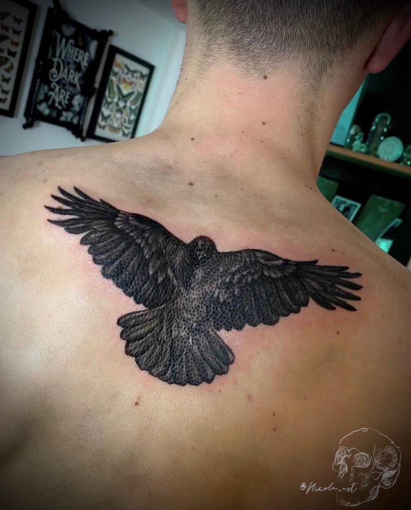 30+ Raven Tattoos That Capture the Mystique of the Bird - AI Tattoo Lab